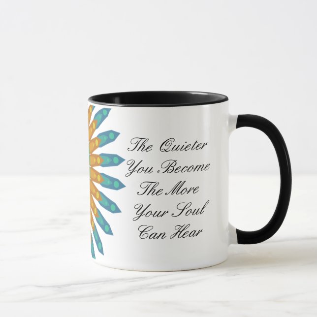 Caneca O Silêncio Que Você Se Tornou, Espiritual Cita Mug (Direita)
