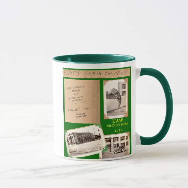 Caneca O sílex Senta-Para baixo a greve (Direita)