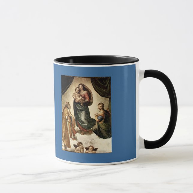 Caneca O "Sistine clássico Madonna" de Raphael (cerca de (Direita)