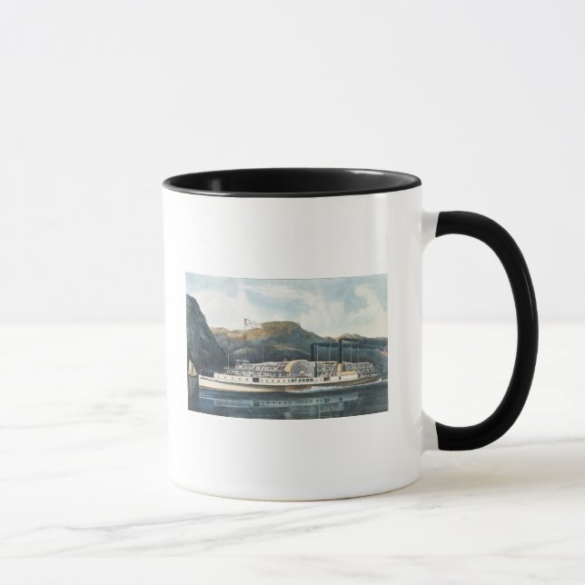 Caneca O ` St. John do barco a vapor do Rio Hudson (Direita)