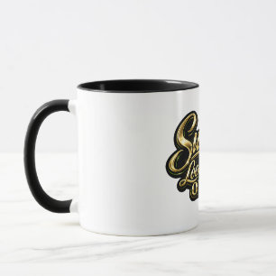 Caneca O Sucesso Fica Bem Em Mim Presente Dourado