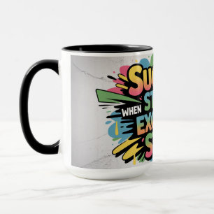 Caneca O Sucesso Motivacional Começa Quando as Desculpas