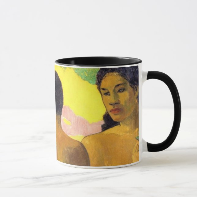 Caneca O Tahitians de Paul Gauguin três (detalhe) (Direita)