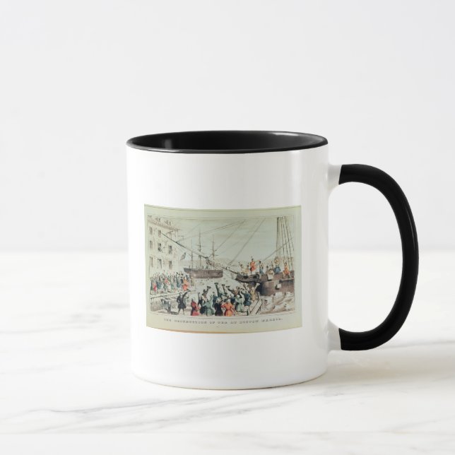 Caneca O tea party de Boston, 1846 (Direita)