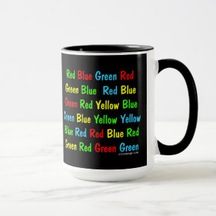 Caneca O teste de Stroop