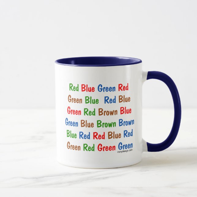 Caneca O teste de Stroop (Direita)