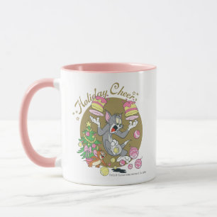 Caneca O Tom e o Jerry Holiday Animam-se