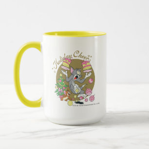 Caneca O Tom e o Jerry Holiday Animam-se