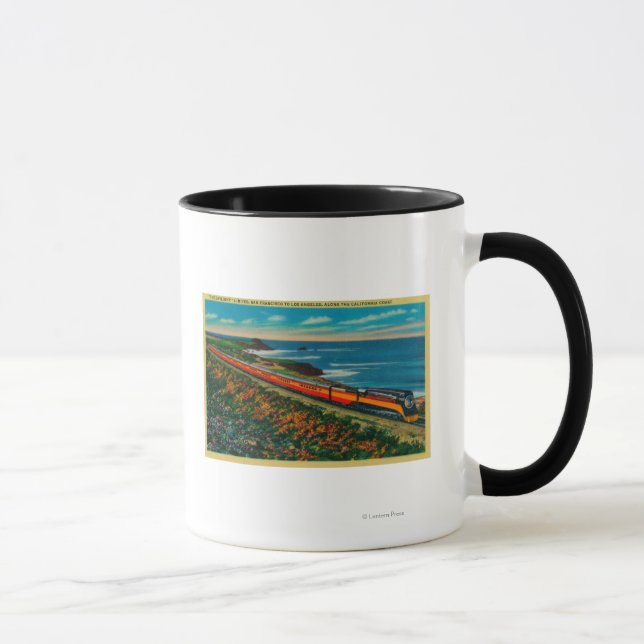 Caneca O trem de Daylight Limited na Califórnia (Direita)