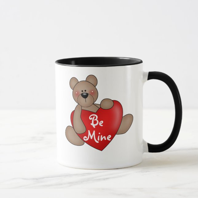 Caneca O urso com coração seja meu (Direita)