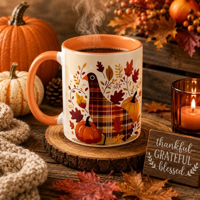 Caneca O Valsa do Peru Plaid (Criador carregado)