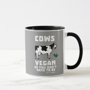 Caneca O Vegan assim que você das vacas não têm que se