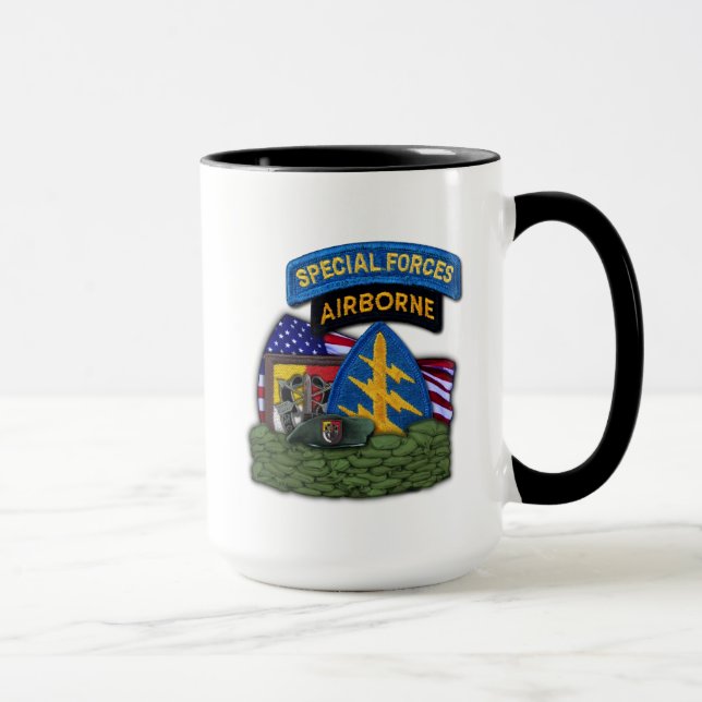 Caneca ó Veterinários dos veteranos do grupo das forças (Direita)