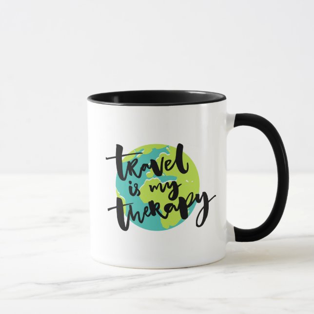 Caneca O viagem é minha terapia (Direita)