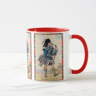 Caneca O vintage Scotland, segue os Bagpipes