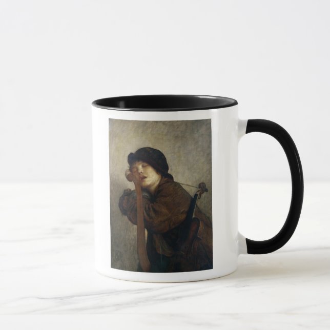 Caneca O violinista pequeno que dorme, 1883 (Direita)