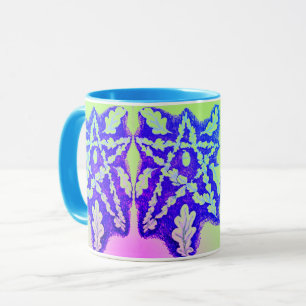 Caneca Oak Leaf Pentagram Bright Colorida