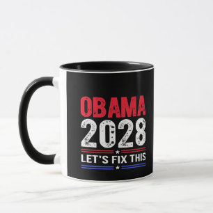 Caneca Obama 2028 Corrija Este Vamos Democracy Election U