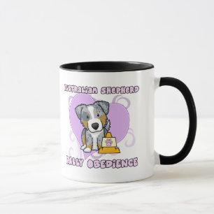 Caneca Obediência australiana da reunião do pastor de
