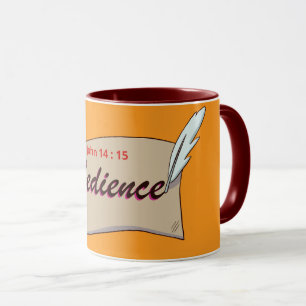 Caneca Obediência ( John 14:15 ) Mug & Cup
