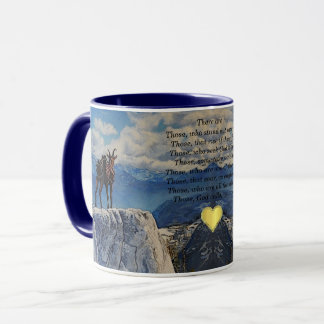 Caneca Oberhalsi Pack Goat nas montanhas de Idaho/desenha