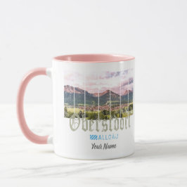 Caneca Oberstdorf Allgäu Vintage Bavaria Alemanha Souveni