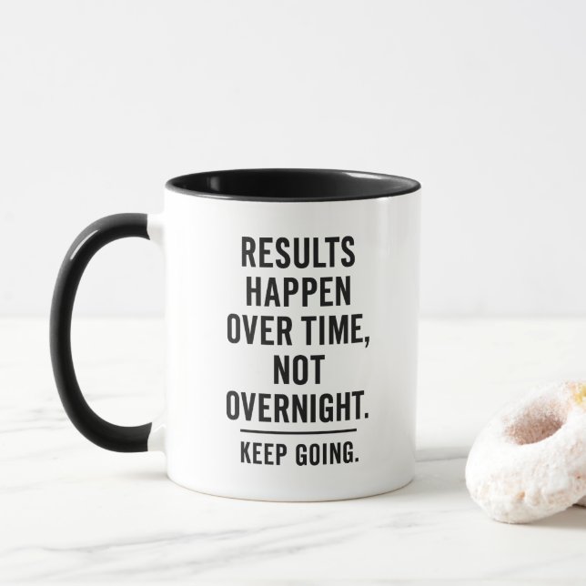 Caneca Objetivos de condicionamento físico motivacionais  (Com Donut)