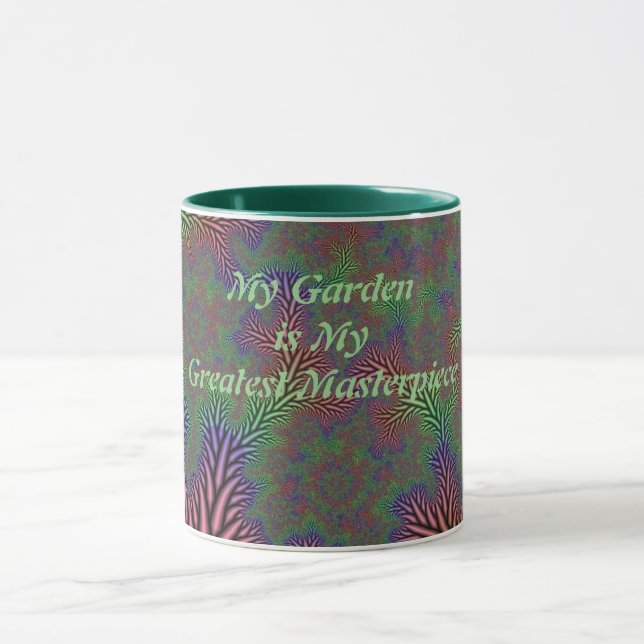 Caneca Obra-Prima de Jardim Abstrato (Centro)