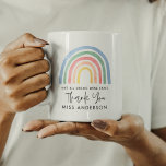 Caneca Obrigado de professor de arco-íris de cor d'água m<br><div class="desc">O professor de arco-íris de cor-d-água moderna obrigado seu presente. Você é meu professor de herói. Nem todos os heróis vestem capas. Um belo presente.</div>