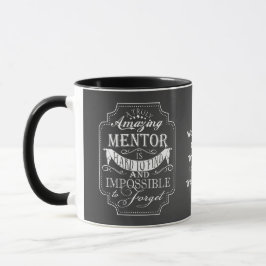 Caneca Obrigado incrível de mentor que você dá o natal