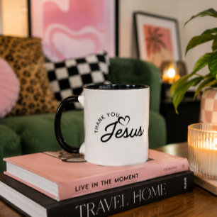 Caneca 'Obrigado Jesus' Devoção Diária Tempo de Oração Si