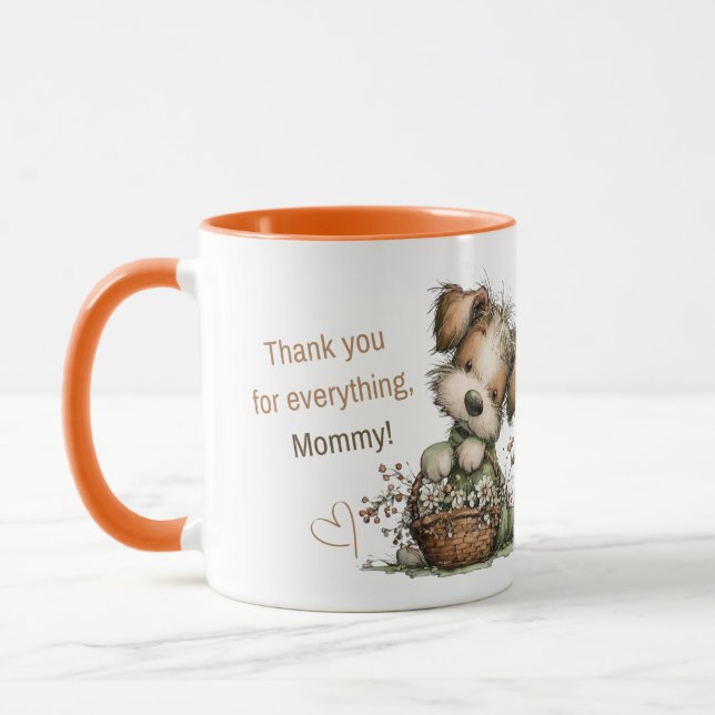Caneca Obrigado por tudo, Mamãe! (Esquerda)