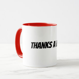 Caneca obrigado por um montão