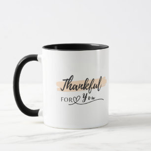 Caneca Obrigado por você com o nome personalizado Mug