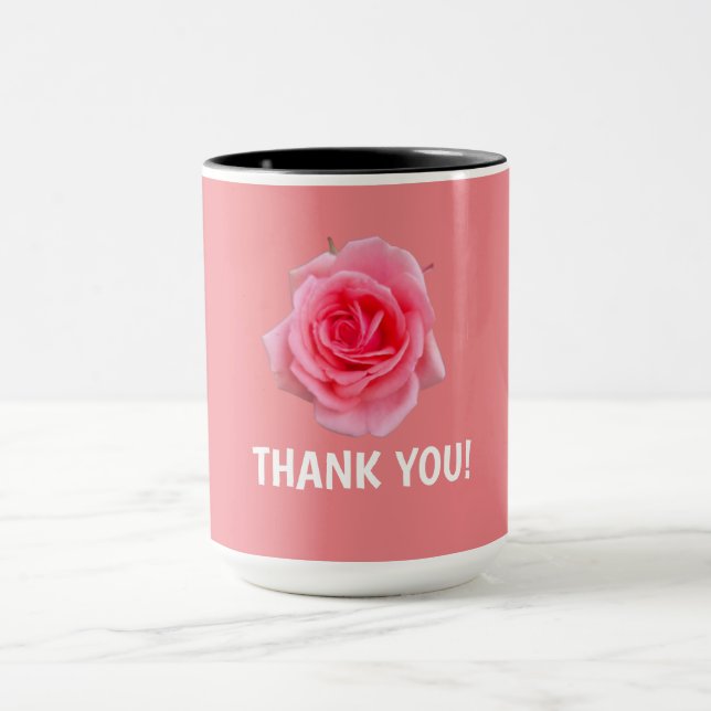 Caneca Obrigado rosa rosa rosa (Centro)