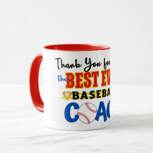 Caneca Obrigado Treinador Baseball