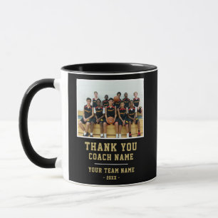 Caneca Obrigado Treinador Equipe Nome Foto