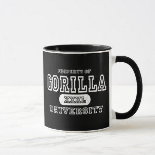 Caneca Obscuridade da universidade do gorila