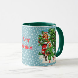 Caneca Obtendo A Mug De Café De Árvore De Natal