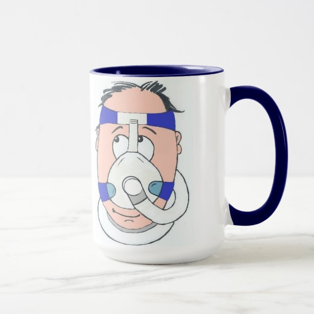 Caneca obtida do usuário do sono CPAP (Direita)