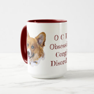 Caneca OCD: Perturbação Obsessiva do Corgi - Mug de Café
