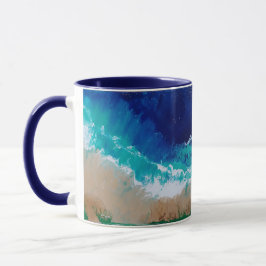 Caneca Ocean Themed Coffee Mug Art de JP Denyer Artista