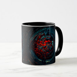 Caneca Oceano Inferno - Brilho Vermelho