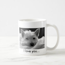 Caneca ocidental bonito do cão de Terrier das