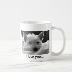 Caneca ocidental bonito do cão de Terrier das