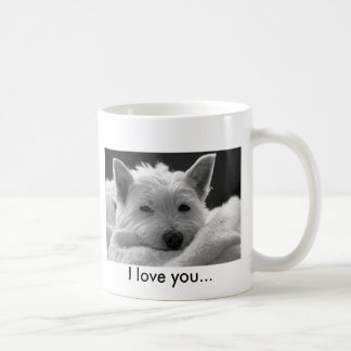 Caneca ocidental bonito do cão de Terrier das