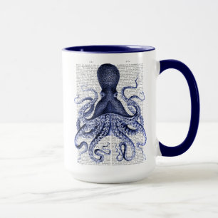 Caneca Octopus azul