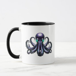 Caneca Octopus Cibernético - Criatura Futurística Do Mar