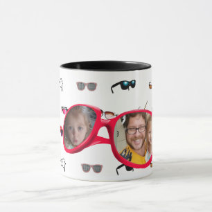 Caneca Óculos de sol engraçados Foto personalizada Mug de