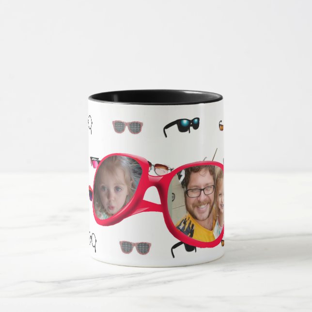 Caneca Óculos de sol engraçados Foto personalizada Mug de (Centro)
